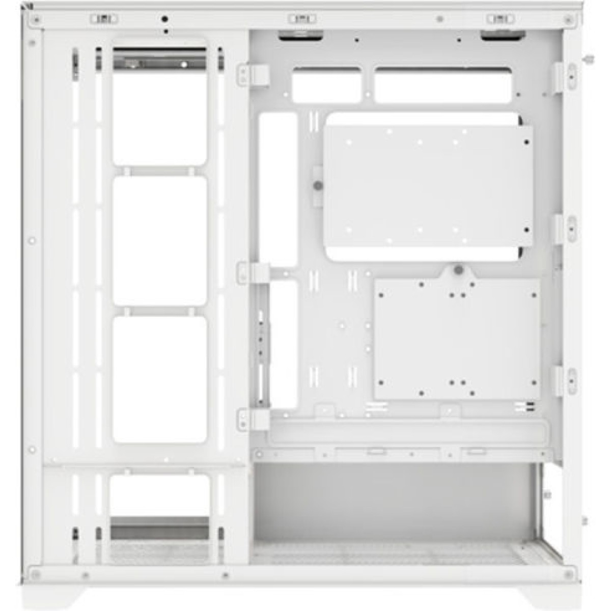 Xilence Xilent Gleam Gaming Midi Tower Κουτί Υπολογιστή με Πλαϊνό Παράθυρο και RGB Φωτισμό Λευκό