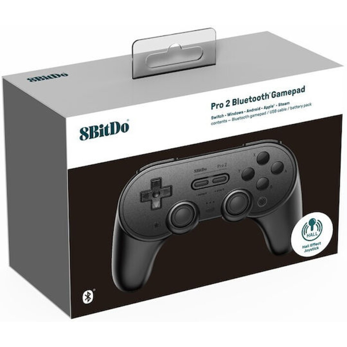 8Bitdo Pro 2 Hall Edition Ασύρματο Gamepad για Android / PC / Switch Black