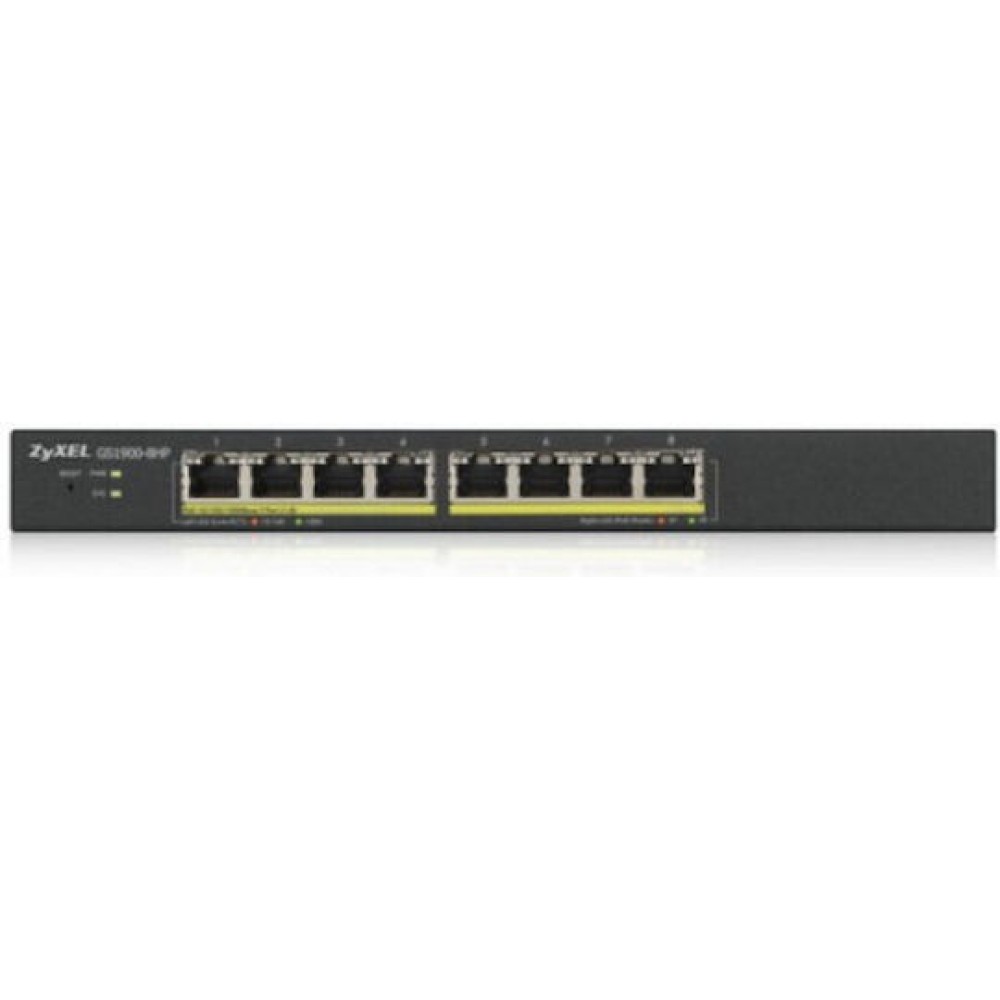 Zyxel GS1900-8HP v1 Managed L2 PoE Switch με 8 Θύρες Gigabit (1Gbps) Ethernet