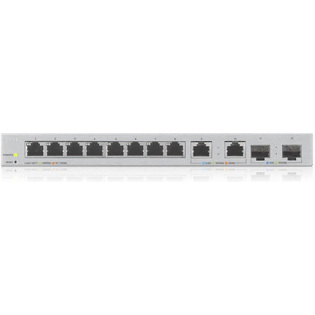 Zyxel XGS1210-12-ZZ0102F v2 Managed L2 Switch με 8 Θύρες Gigabit (1Gbps) Ethernet και 2 SFP Θύρες