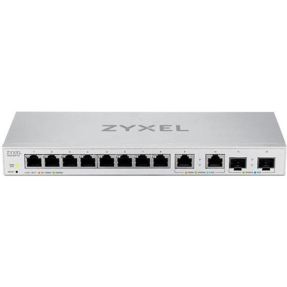 Zyxel XGS1210-12-ZZ0102F v2 Managed L2 Switch με 8 Θύρες Gigabit (1Gbps) Ethernet και 2 SFP Θύρες