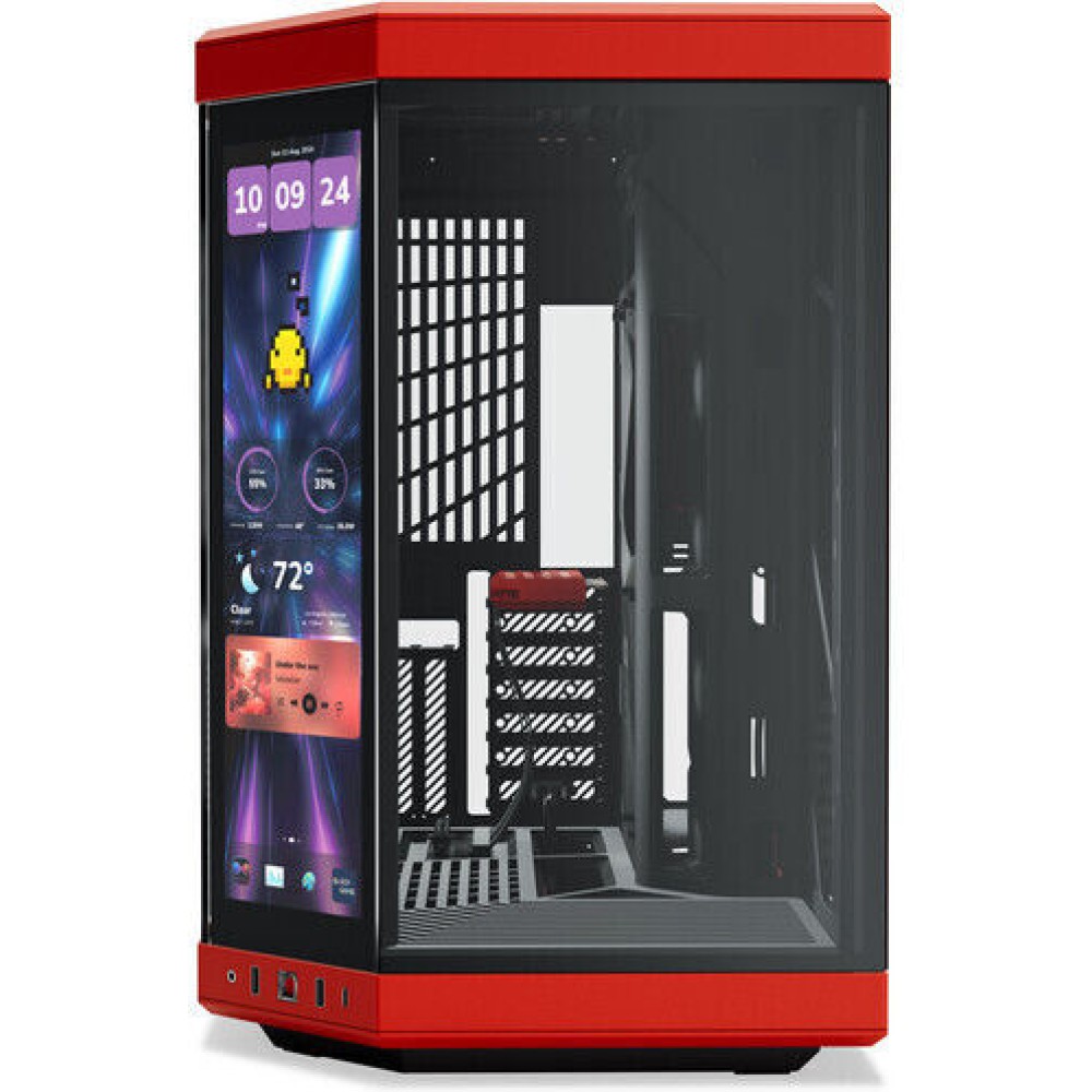 HYTE Y70 Touch Infinite Gaming Midi Tower Κουτί Υπολογιστή με Πλαϊνό Παράθυρο Black Cherry