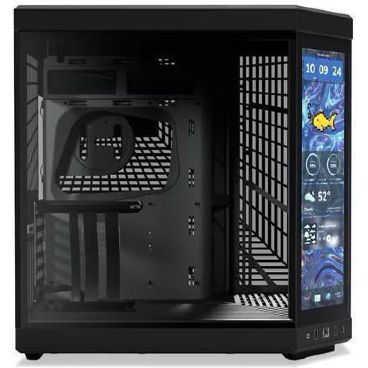HYTE Y70 Touch Infinite Gaming Midi Tower Κουτί Υπολογιστή με Πλαϊνό Παράθυρο Μαύρο