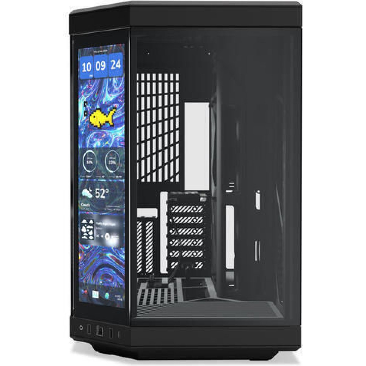 HYTE Y70 Touch Infinite Gaming Midi Tower Κουτί Υπολογιστή με Πλαϊνό Παράθυρο Μαύρο