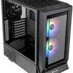 Thermaltake Ceres 350 MX Midi Tower Κουτί Υπολογιστή με Πλαϊνό Παράθυρο και RGB Φωτισμό Μαύρο