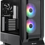 Thermaltake Ceres 350 MX Midi Tower Κουτί Υπολογιστή με Πλαϊνό Παράθυρο και RGB Φωτισμό Μαύρο