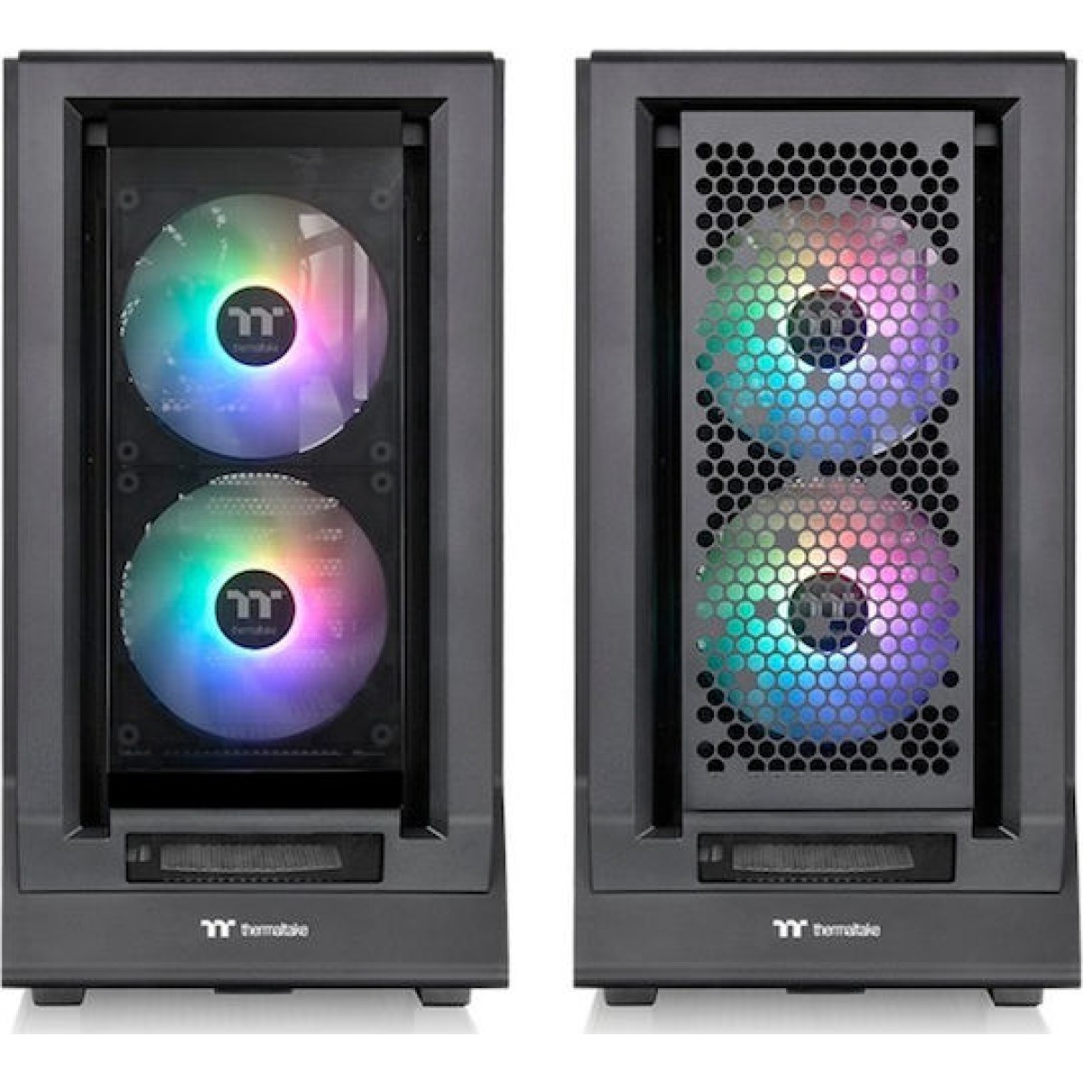 Thermaltake Ceres 350 MX Midi Tower Κουτί Υπολογιστή με Πλαϊνό Παράθυρο και RGB Φωτισμό Μαύρο
