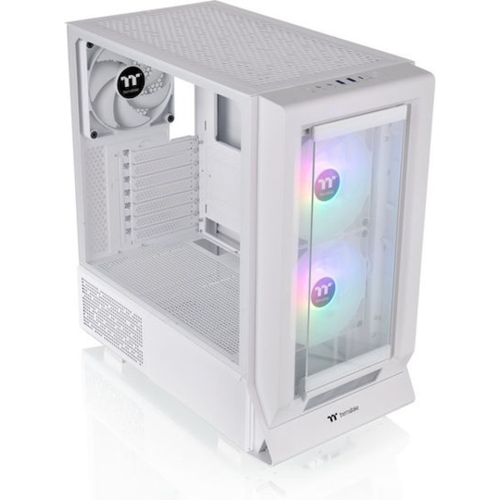 Thermaltake Ceres 350 MX Gaming Midi Tower Κουτί Υπολογιστή με Πλαϊνό Παράθυρο και RGB Φωτισμό Snow White