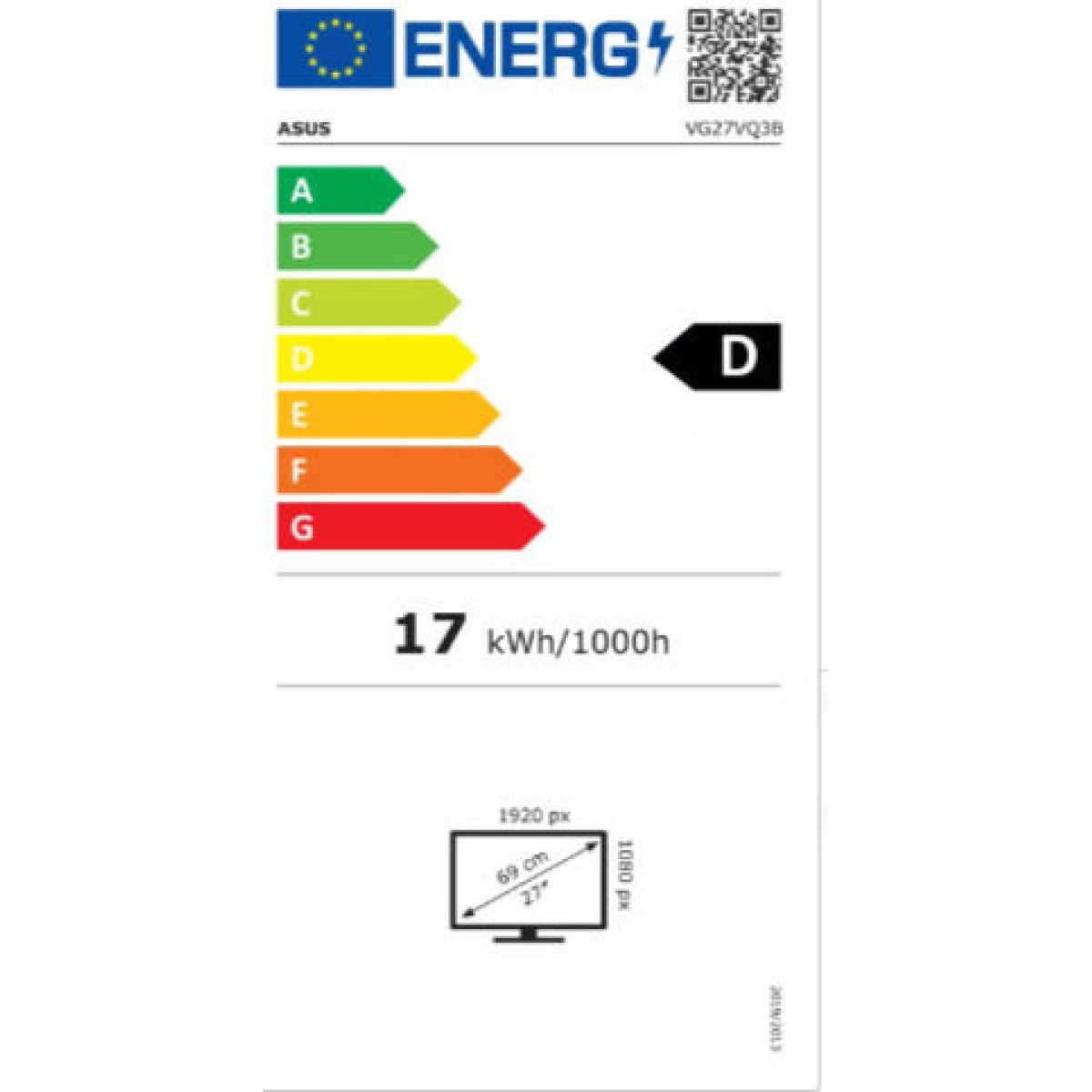 Asus TUF VG27VQ3B Curved Monitor 27