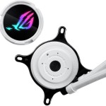 Asus ROG Strix LC III 360 (v1) Υδρόψυξη Επεξεργαστή Τριπλού Ανεμιστήρα 120mm για Socket AM4/AM5/1700/1200 με ARGB Φωτισμό Λευκή