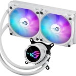 Asus ROG Strix LC III 240 (v2) Υδρόψυξη Επεξεργαστή Διπλού Ανεμιστήρα 120mm για Socket AM4/AM5/1700/1200 με ARGB Φωτισμό Λευκή
