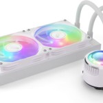 Valkyrie Jarn 240 ARGB Υδρόψυξη Επεξεργαστή Διπλού Ανεμιστήρα 120mm για Socket AM4/AM5/1700/1200/115x Λευκή