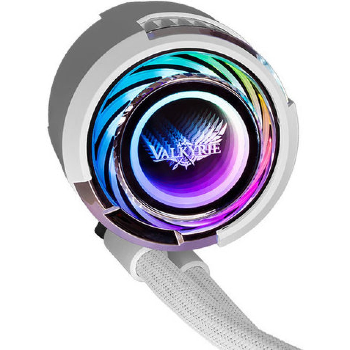 Valkyrie Jarn 240 ARGB Υδρόψυξη Επεξεργαστή Διπλού Ανεμιστήρα 120mm για Socket AM4/AM5/1700/1200/115x Λευκή