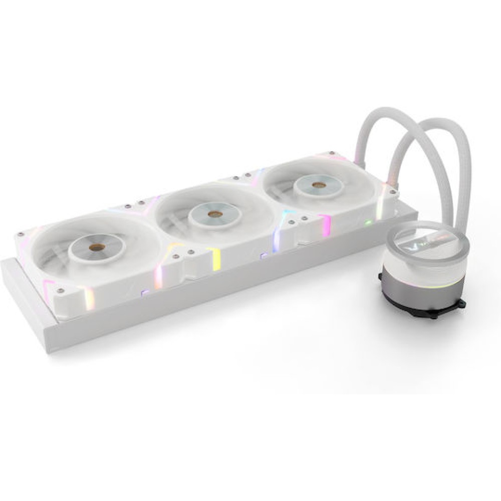 Valkyrie Dragonfang 360 Υδρόψυξη Επεξεργαστή Τριπλού Ανεμιστήρα 120mm για Socket AM4/AM5/1700/1200/115x με ARGB Φωτισμό Λευκή