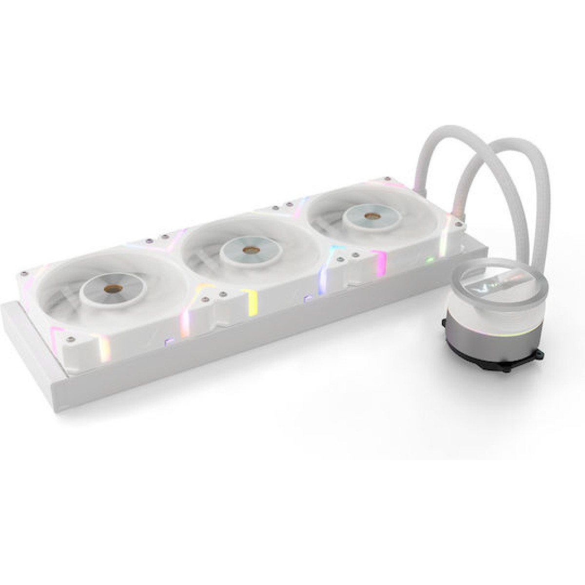 Valkyrie Dragonfang 360 Υδρόψυξη Επεξεργαστή Τριπλού Ανεμιστήρα 120mm για Socket AM4/AM5/1700/1200/115x με ARGB Φωτισμό Λευκή