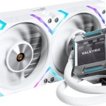 Valkyrie Syn 240 ARGB Υδρόψυξη Επεξεργαστή Διπλού Ανεμιστήρα 120mm για Socket AM4/AM5/1700/1200/115x Λευκή