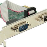 DeLock Κάρτα PCIe σε 2 θύρες RS232 DB9 Serial