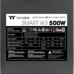 Thermaltake Smart W3 500W Μαύρο Τροφοδοτικό Υπολογιστή Full Wired 80 Plus Standard