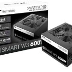 Thermaltake Smart W3 600W Μαύρο Τροφοδοτικό Υπολογιστή Full Wired 80 Plus Standard