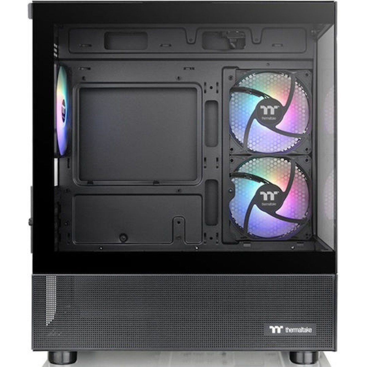 Thermaltake View 170 TG Gaming Micro Tower Κουτί Υπολογιστή με Πλαϊνό Παράθυρο και RGB Φωτισμό Μαύρο