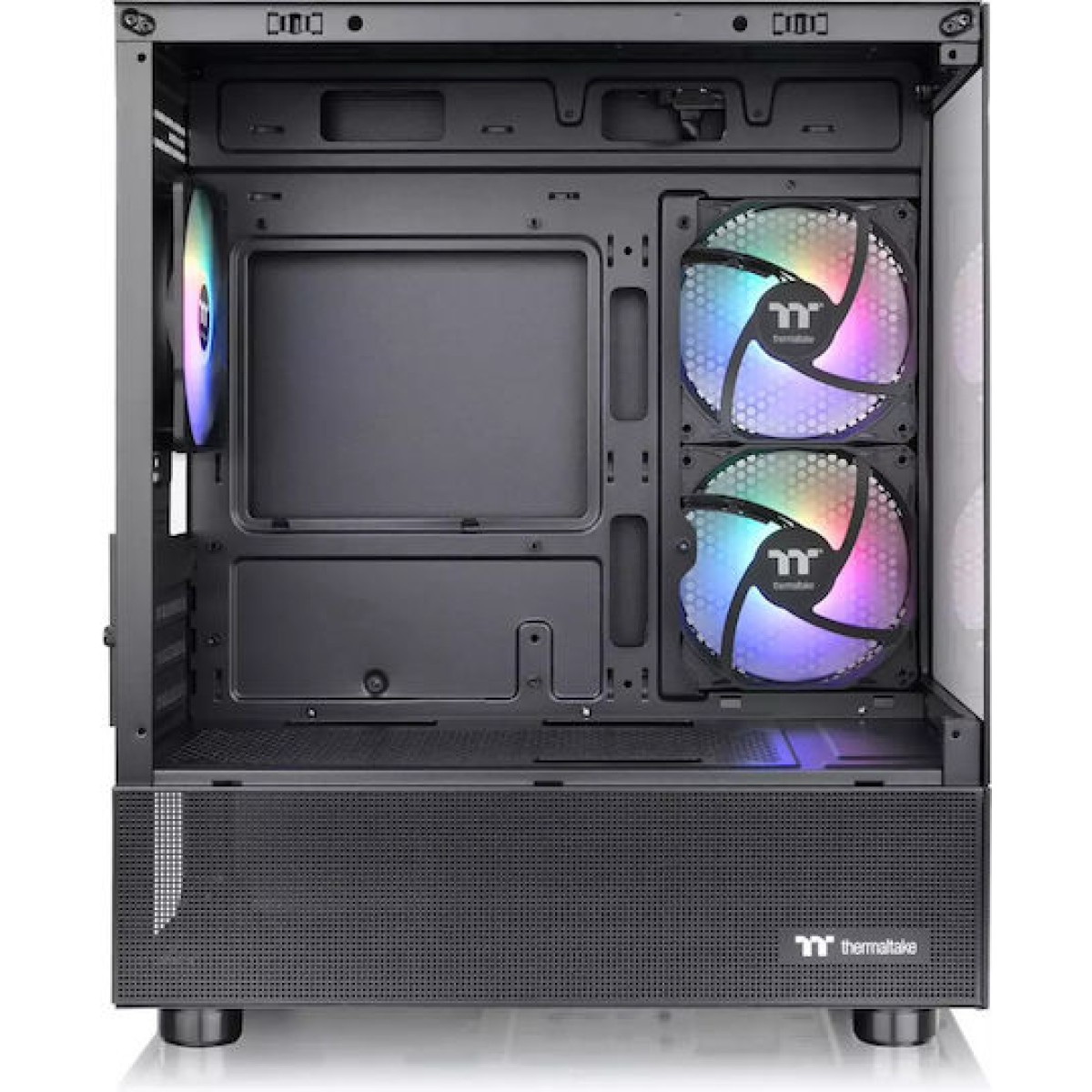 Thermaltake View 170 TG Gaming Micro Tower Κουτί Υπολογιστή με Πλαϊνό Παράθυρο και RGB Φωτισμό Μαύρο