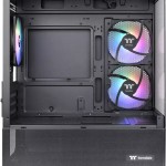 Thermaltake View 170 TG Gaming Micro Tower Κουτί Υπολογιστή με Πλαϊνό Παράθυρο και RGB Φωτισμό Μαύρο