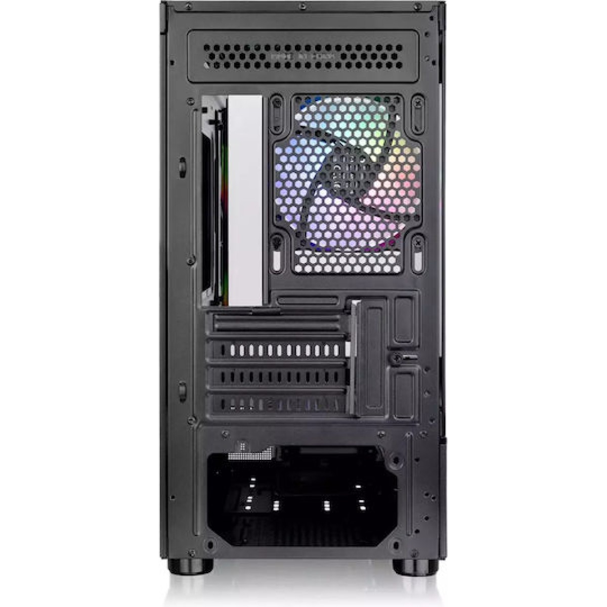 Thermaltake View 170 TG Gaming Micro Tower Κουτί Υπολογιστή με Πλαϊνό Παράθυρο και RGB Φωτισμό Μαύρο