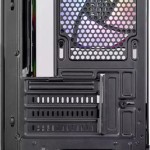 Thermaltake View 170 TG Gaming Micro Tower Κουτί Υπολογιστή με Πλαϊνό Παράθυρο και RGB Φωτισμό Μαύρο