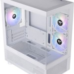 Thermaltake View 170 TG Gaming Micro Tower Κουτί Υπολογιστή με Πλαϊνό Παράθυρο και RGB Φωτισμό Λευκό