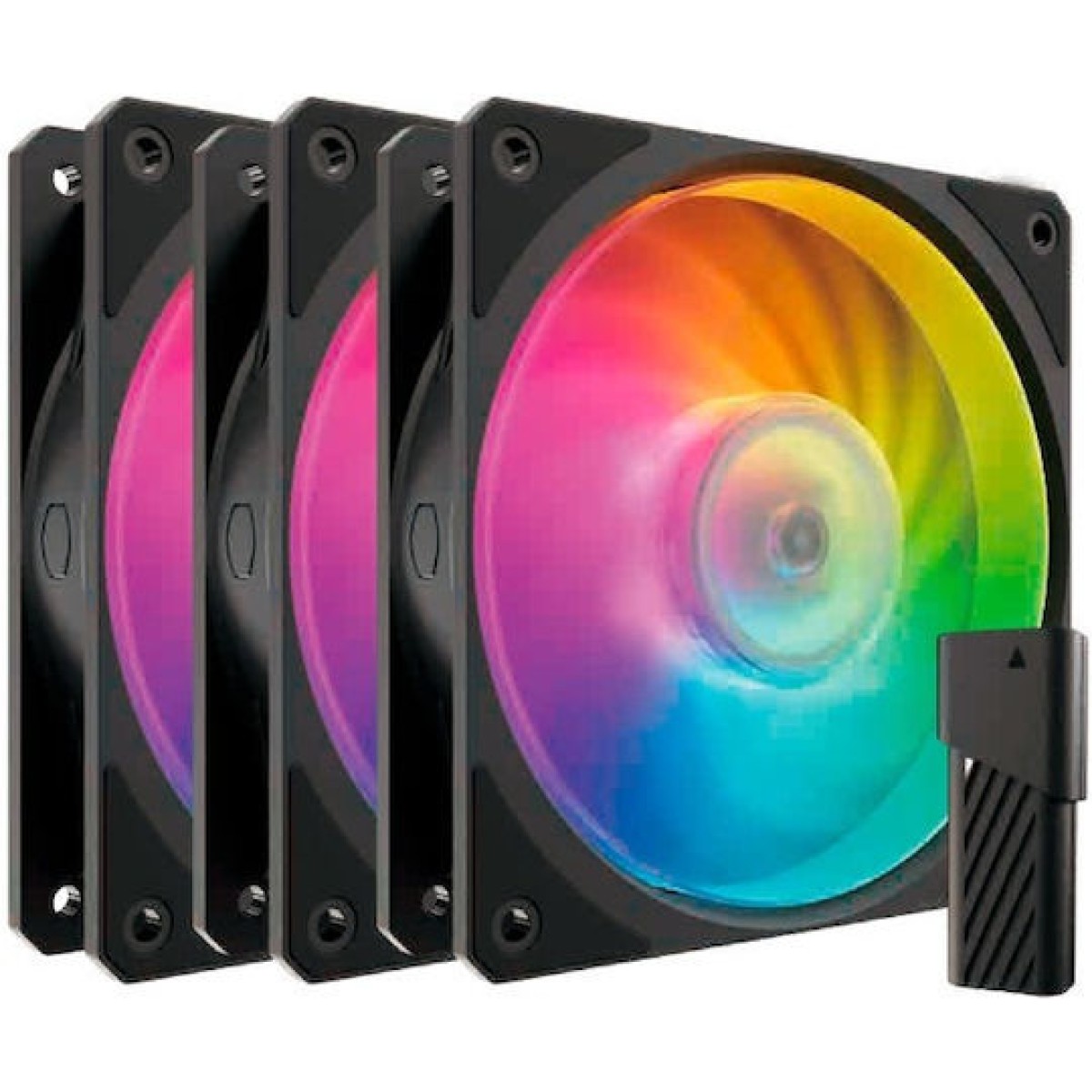 CoolerMaster Mobius 120P Case Fan με ARGB Φωτισμό και Σύνδεση 4-Pin PWM 3τμχ