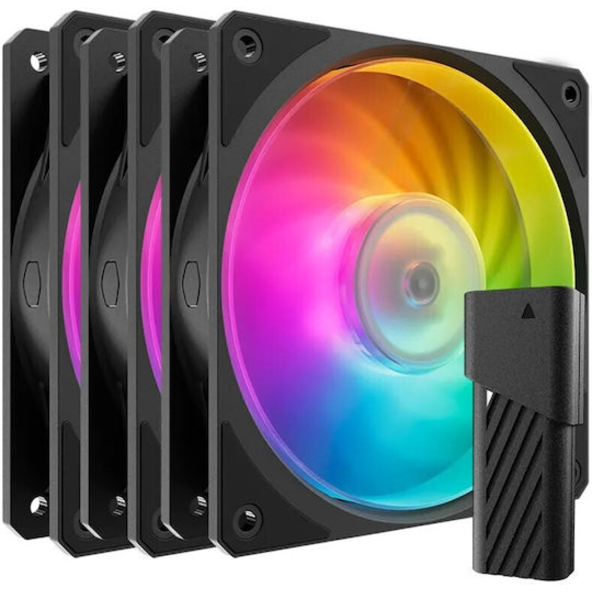 CoolerMaster Mobius 120P Case Fan με ARGB Φωτισμό και Σύνδεση 4-Pin PWM 3τμχ