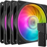 CoolerMaster Mobius 120P Case Fan με ARGB Φωτισμό και Σύνδεση 4-Pin PWM 3τμχ