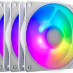 CoolerMaster Mobius 120P Case Fan με ARGB Φωτισμό και Σύνδεση 4-Pin PWM 3τμχ Λευκό