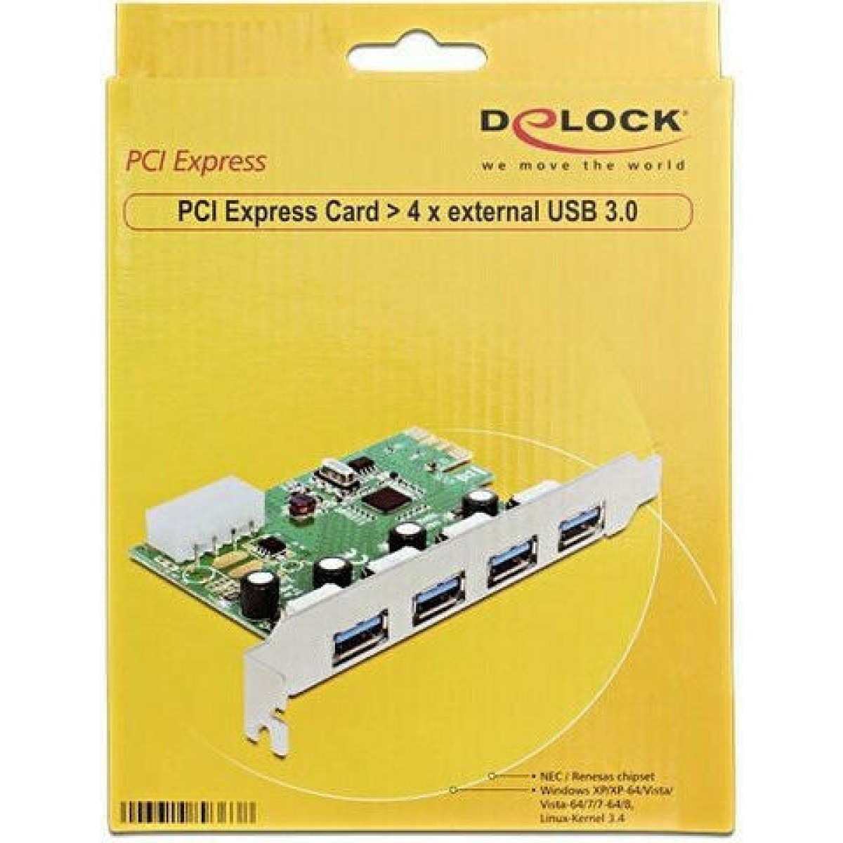DeLock Κάρτα PCIe σε 4 θύρες USB 3.2