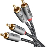 Wentronic Cable 2x RCA male - 2x RCA male 0.5m 65291