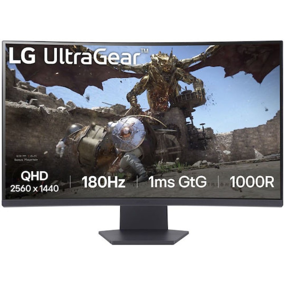LG UltraGear 32GS60QX-B VA HDR Curved Monitor 31.5