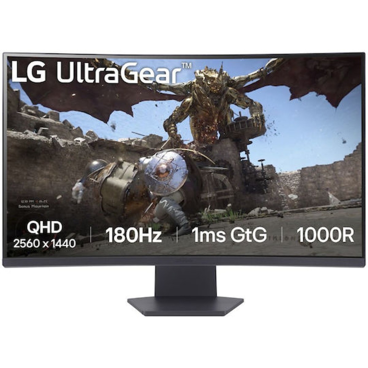 LG UltraGear 32GS60QX-B VA HDR Curved Monitor 31.5