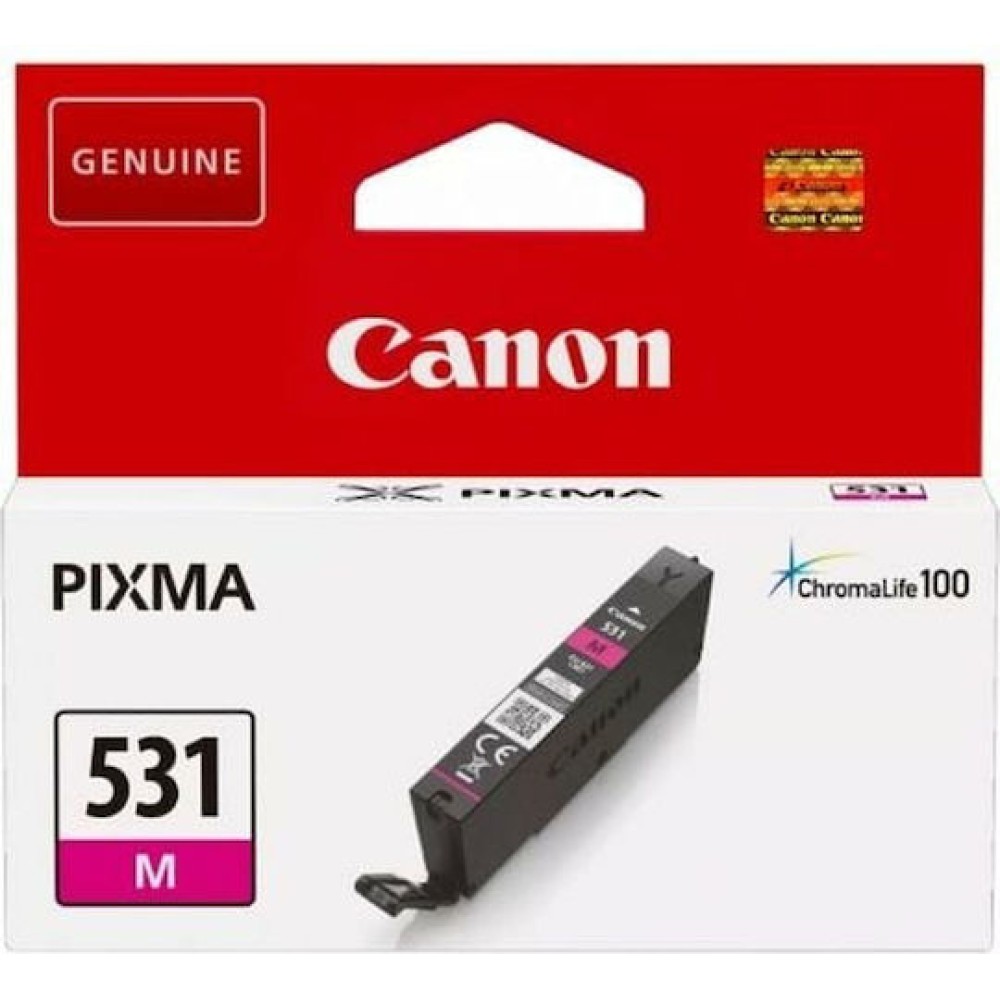 Canon CLI-531M Γνήσιο Μελάνι Εκτυπωτή InkJet Ματζέντα (6120C001)