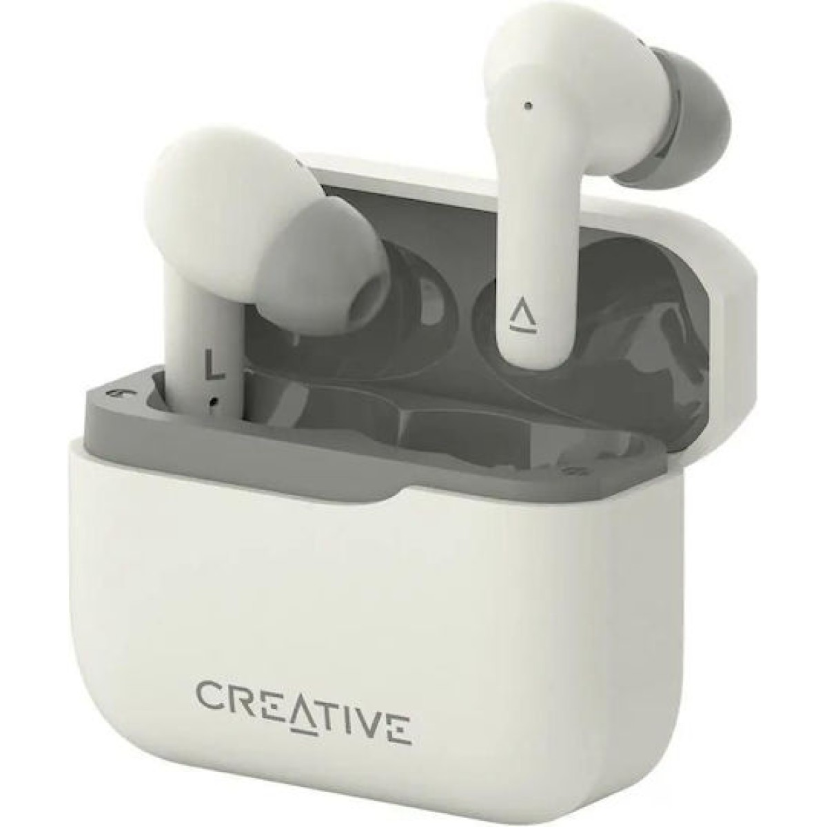 Creative Zen Air Plus In-ear Bluetooth Handsfree Ακουστικά με Αντοχή στον Ιδρώτα και Θήκη Φόρτισης Λευκά