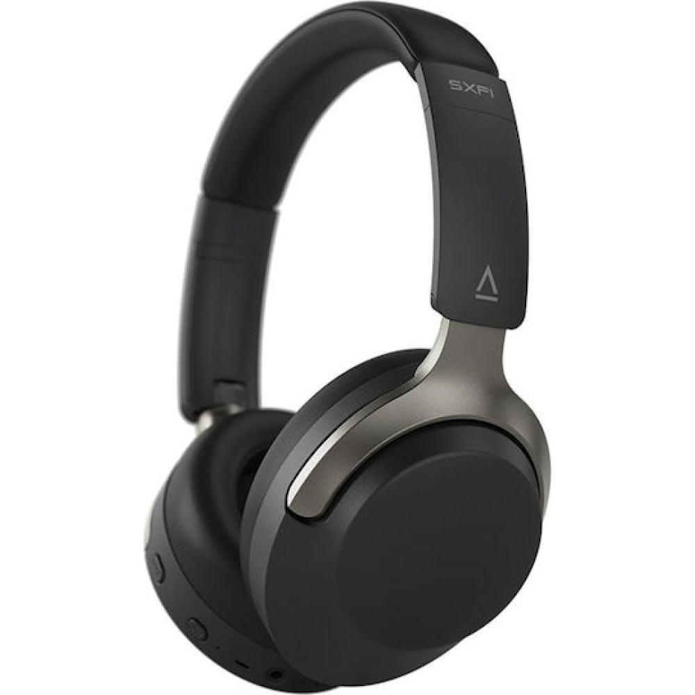 Creative 51EF1200AA001 Ασύρματα / Ενσύρματα Over Ear Ακουστικά με 70 ώρες Λειτουργίας Μαύρα