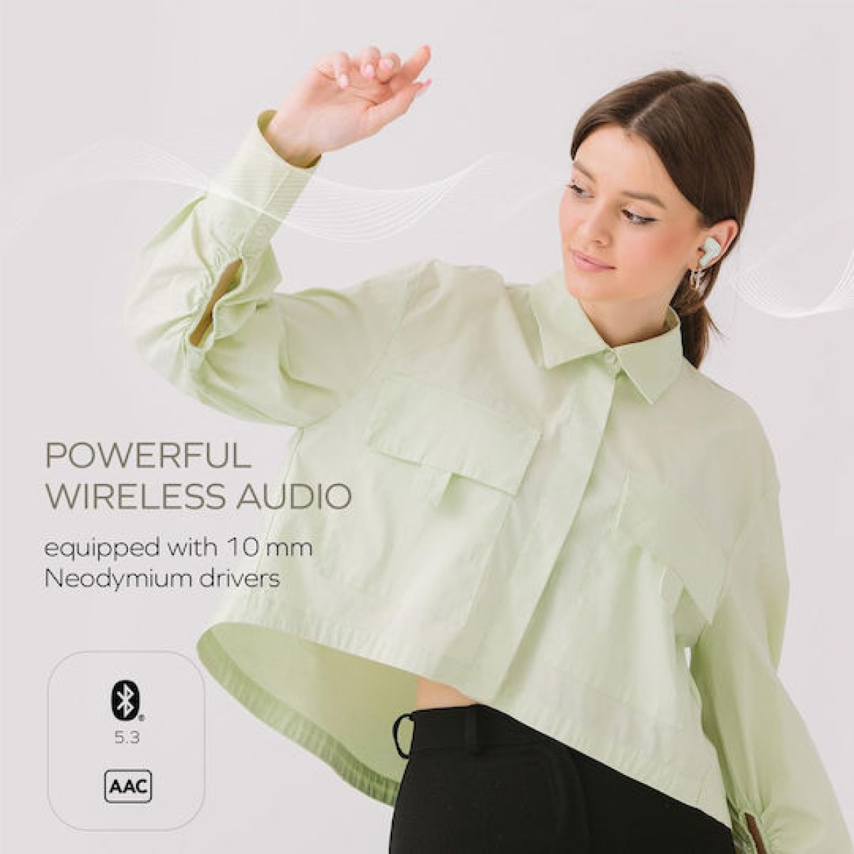 Creative Zen Air SXFI In-ear Bluetooth Handsfree Ακουστικά με Αντοχή στον Ιδρώτα και Θήκη Φόρτισης Λευκά