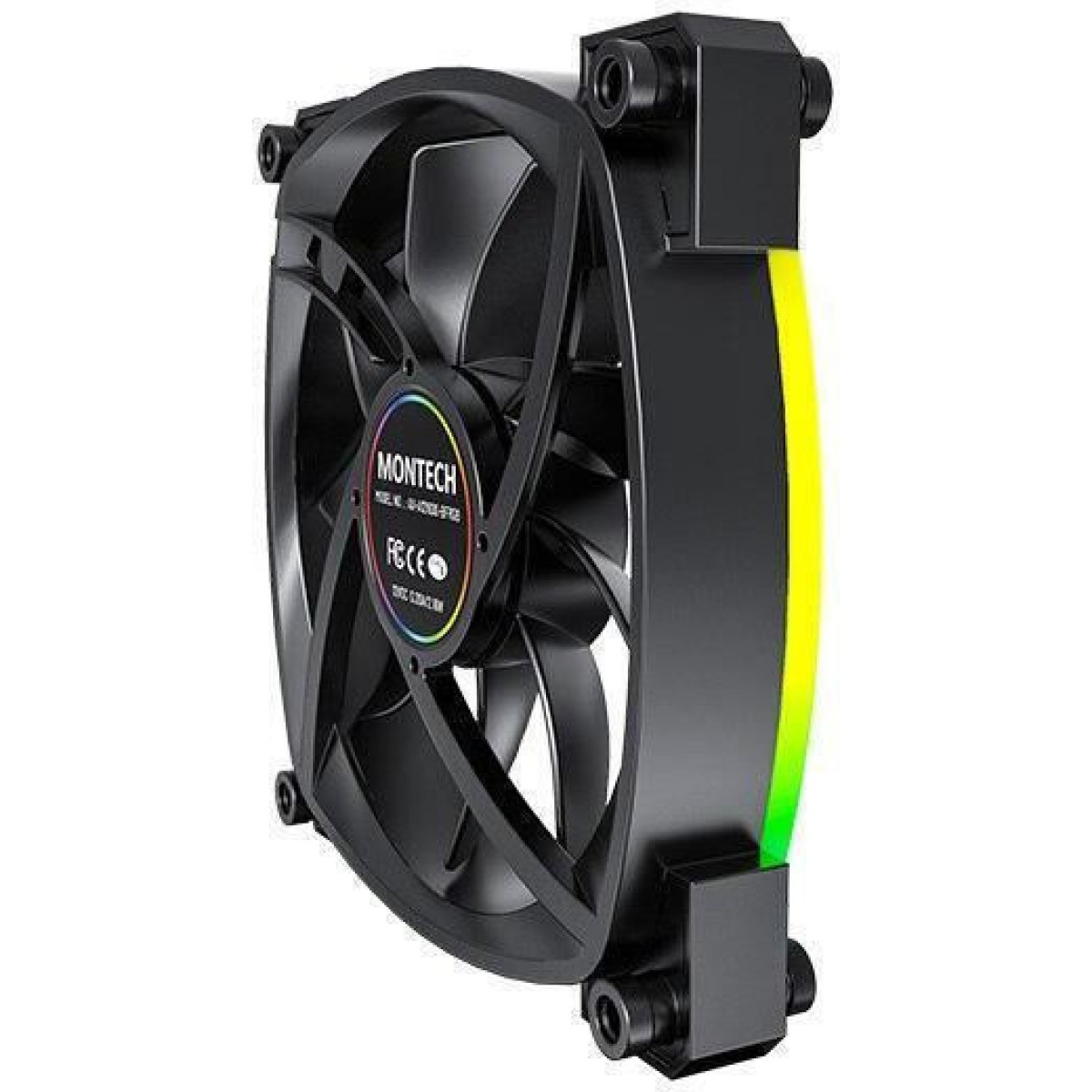 Montech AX120 Case Fan με ARGB Φωτισμό και Σύνδεση 3-Pin / 4-Pin PWM