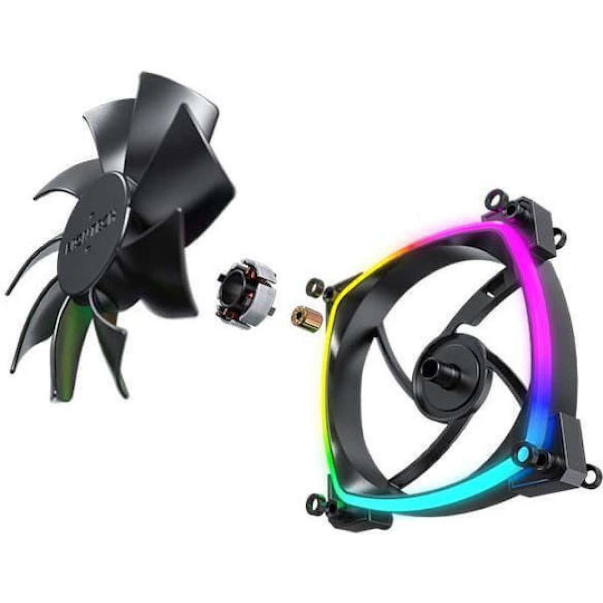 Montech AX120 Case Fan με ARGB Φωτισμό και Σύνδεση 3-Pin / 4-Pin PWM