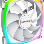 Montech AX120 Case Fan με ARGB Φωτισμό και Σύνδεση 3-Pin / 4-Pin PWM Λευκό