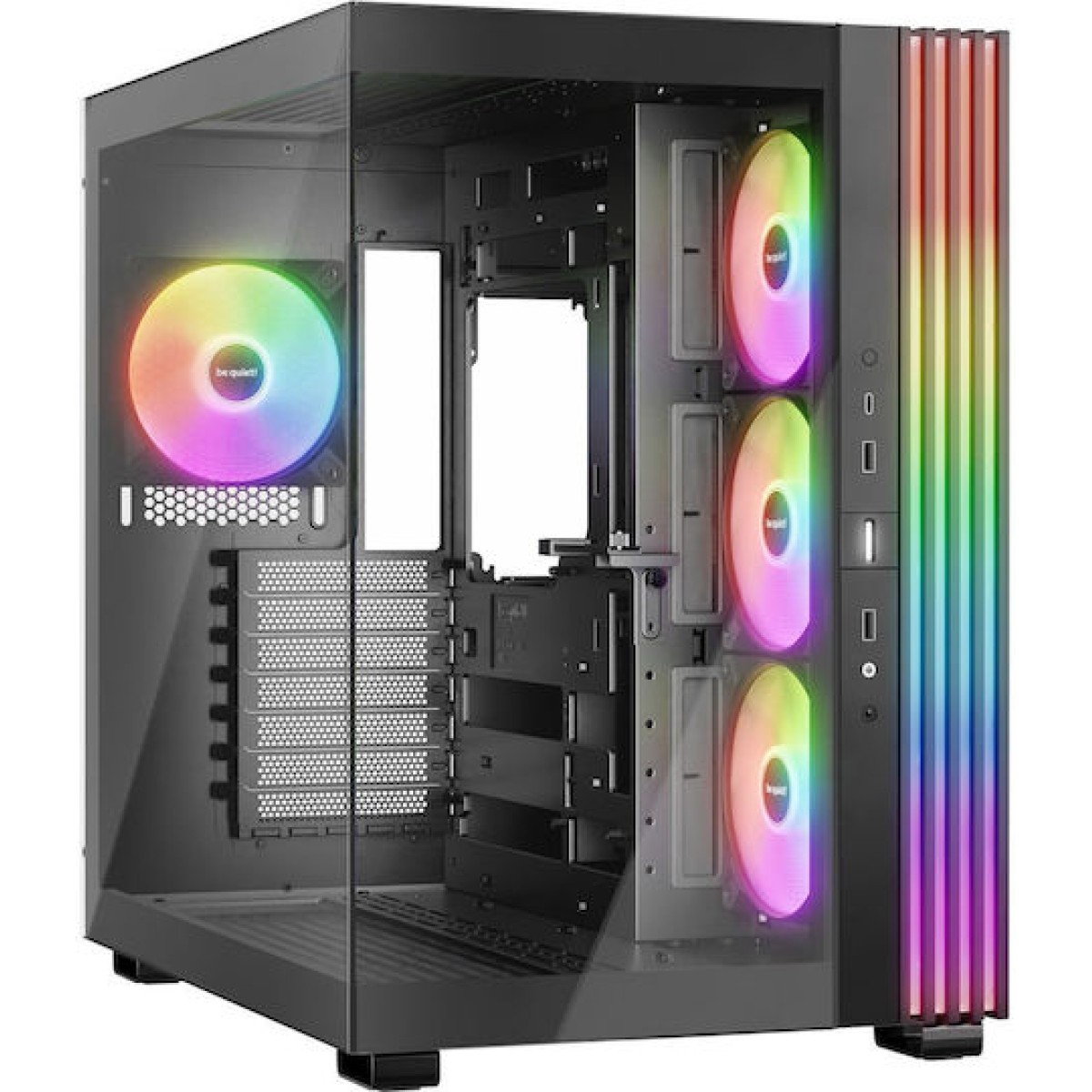 Be Quiet Light Base 600 LX Gaming Midi Tower Κουτί Υπολογιστή με Πλαϊνό Παράθυρο και RGB Φωτισμό Μαύρο
