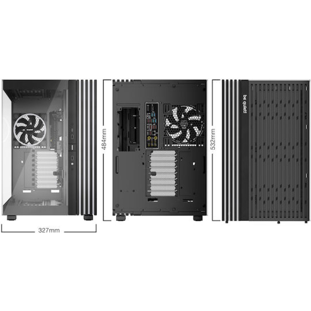 Be Quiet Light Base 900 FX Full Tower Κουτί Υπολογιστή με RGB Φωτισμό Μαύρο