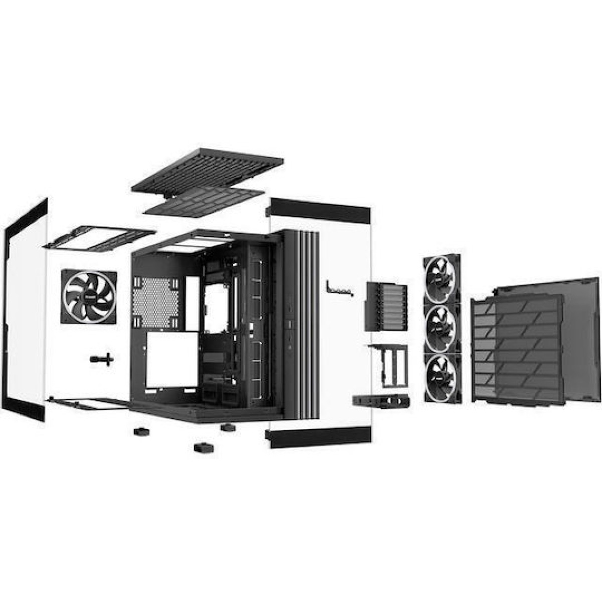 Be Quiet Light Base 900 FX Full Tower Κουτί Υπολογιστή με RGB Φωτισμό Μαύρο