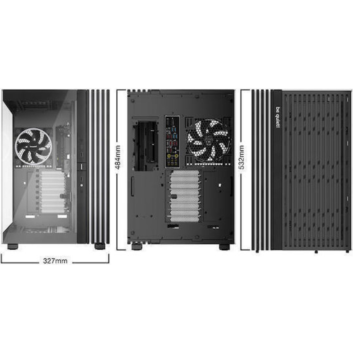 Be Quiet Light Base 900 FX Full Tower Κουτί Υπολογιστή με RGB Φωτισμό Μαύρο