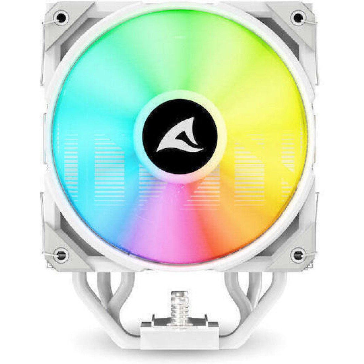 Sharkoon A50 Ψύκτρα Επεξεργαστή για Socket AM4/AM5/1200/115x/1700 με RGB Φωτισμό Λευκή