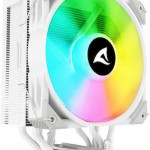 Sharkoon A50 Ψύκτρα Επεξεργαστή για Socket AM4/AM5/1200/115x/1700 με RGB Φωτισμό Λευκή